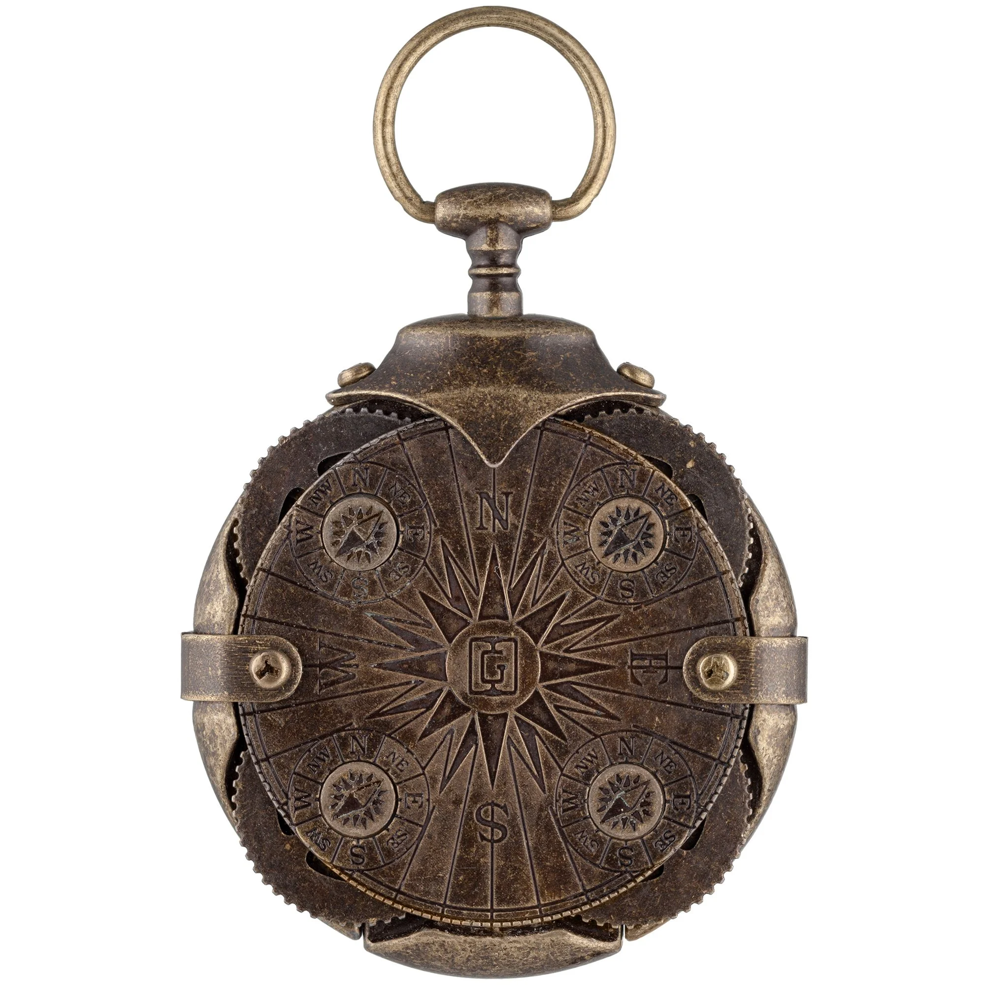Флешка Металлическая Криптекс Компас Cryptex Compass R591 бронзовый 1 Гб - фото 3