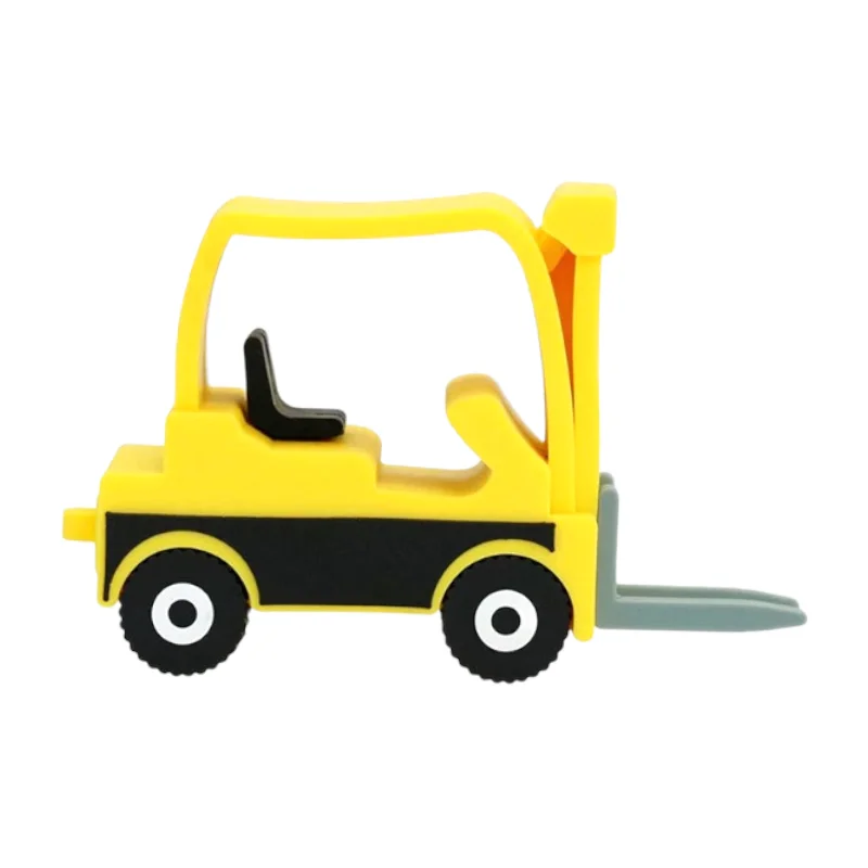 Флешка Резиновая Погрузчик Loader Q501 желтый 32 Гб - фото 8