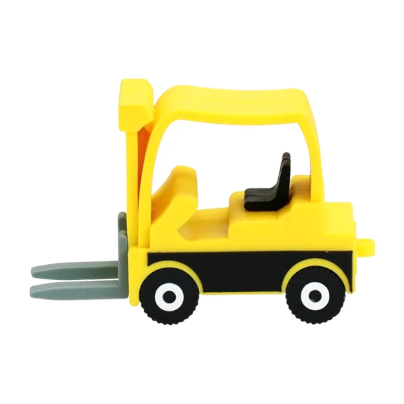 Флешка Резиновая Погрузчик Loader Q501 желтый 512 Гб - фото 7