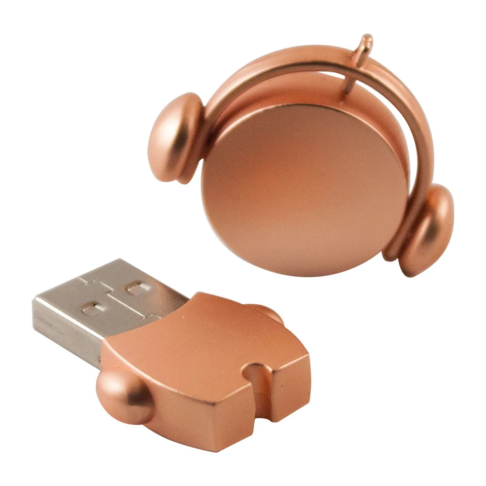 Флешка Металлическая Меломан Music Lover R481 розовый 4 Гб - фото 6
