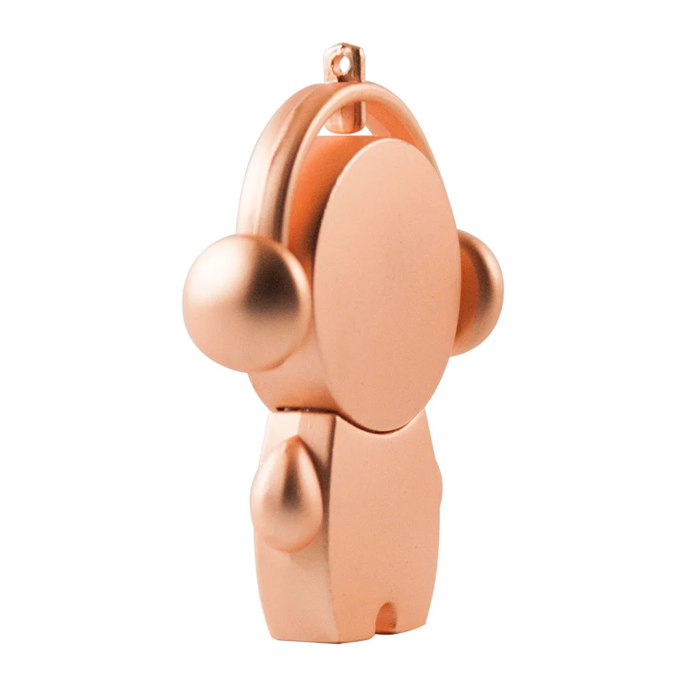 Флешка Металлическая Меломан Music Lover R481 розовый 2 Гб - фото 2