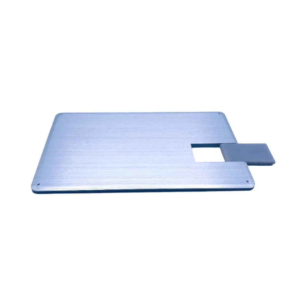 Флешка Металлическая Визитка Лайт Visit Card Light R508 серебристый 2 Гб - фото 8