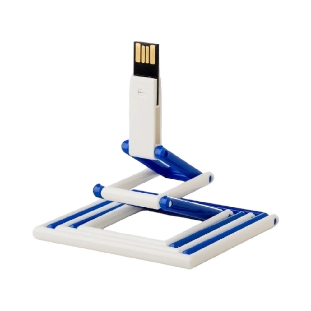 Флешка Пластиковая Трансформер \Transformer\ S518 синий 4 Гб - фото 2