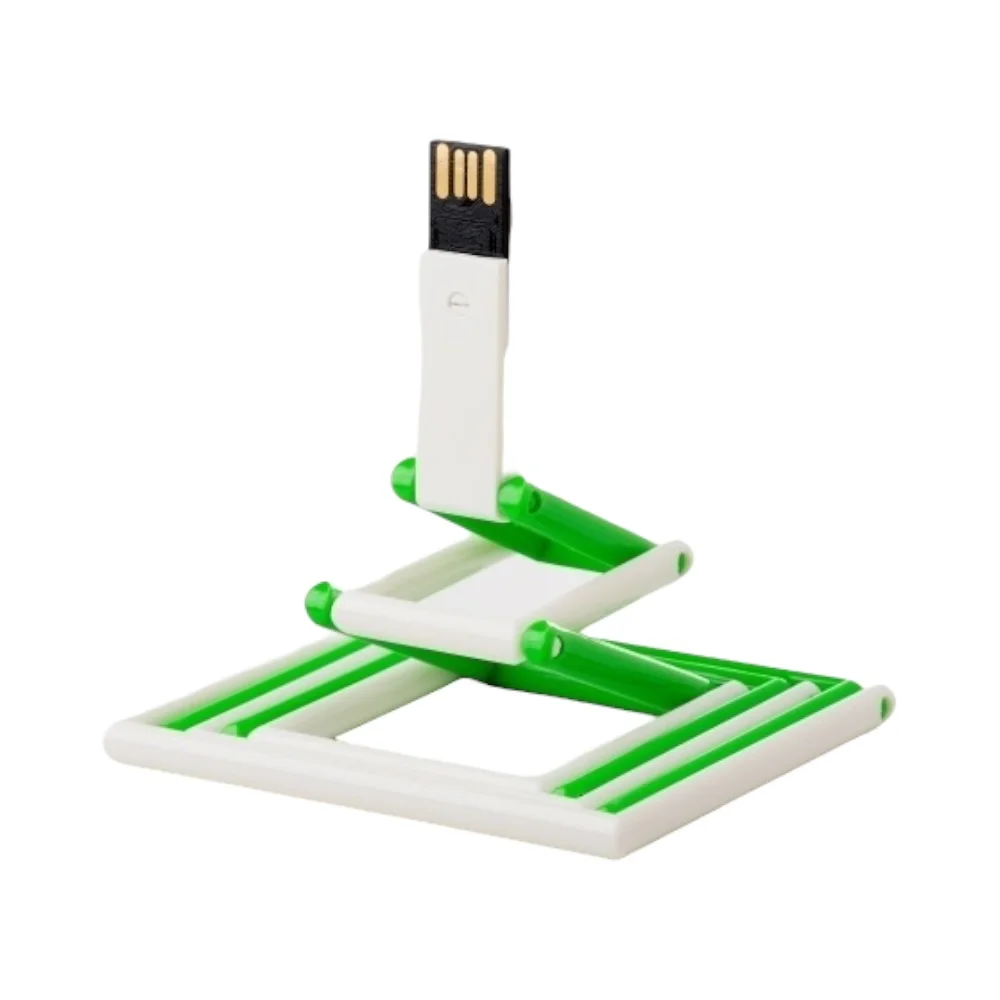 Флешка Пластиковая Трансформер \Transformer\ S518 зеленый 4 Гб - фото 2