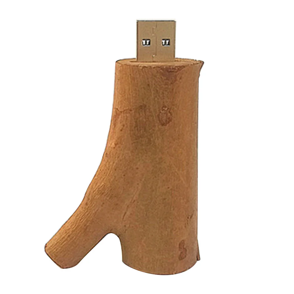 Флешка Деревянная Ветка Branch Wood F47 Бежевый - фото 7