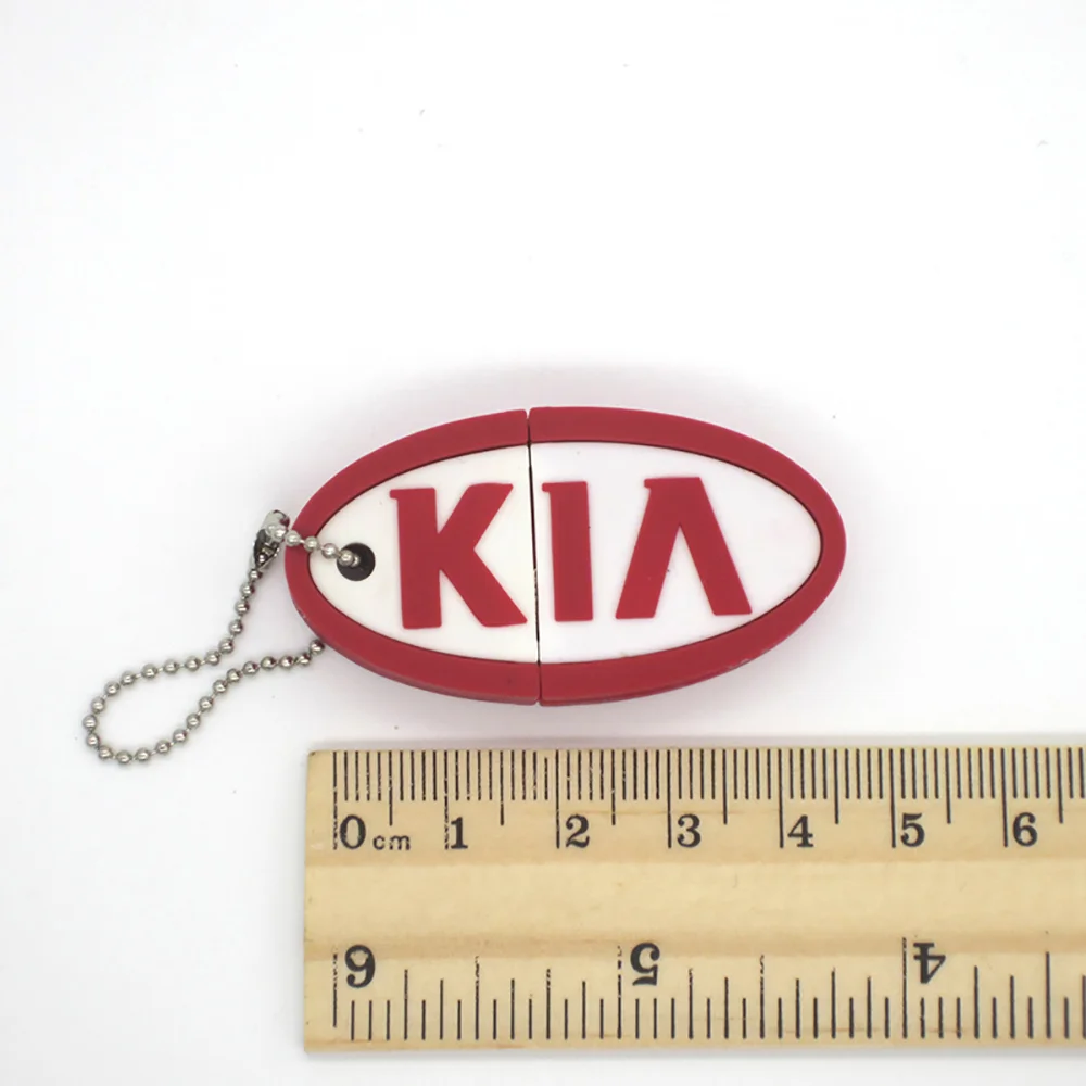 Флешка Резиновая Брелок КИА Keychain KIA Q61 Белый - фото 10