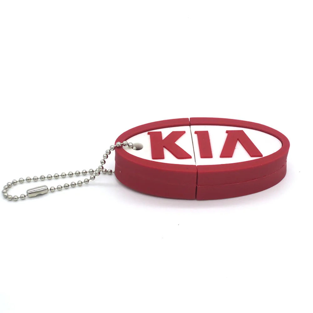 Флешка Резиновая Брелок КИА Keychain KIA Q61 Белый - фото 5