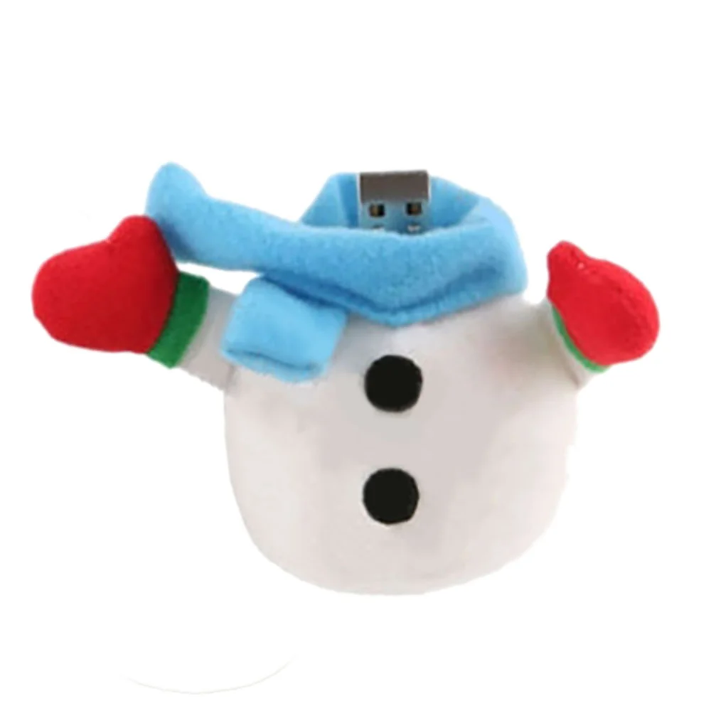 Флешка Тканевая Снеговик SnowMan X70 Белый - фото 2