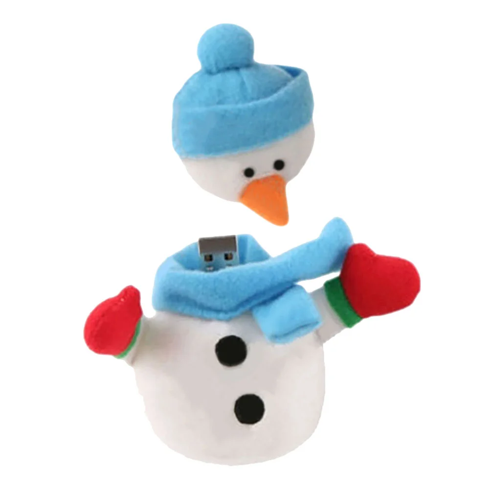 Флешка Тканевая Снеговик SnowMan X70 Белый - фото 3