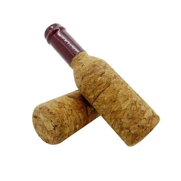 Флешка Деревянная Бутылка Вина Bottle Wine F93 Бежевый - фото 4
