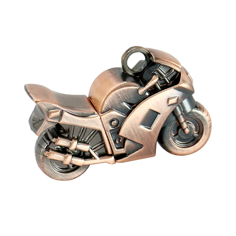 Флешка Металлическая Мотоцикл Motorcycle R95 Бронзовый - фото 5