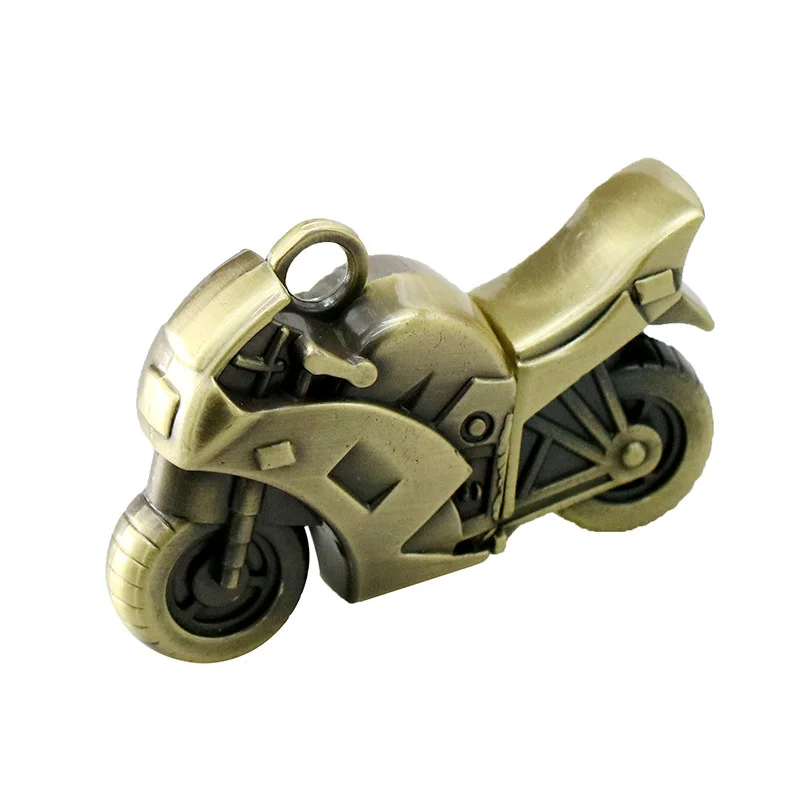 Флешка Металлическая Мотоцикл Motorcycle R95 Бронзовый - фото 7