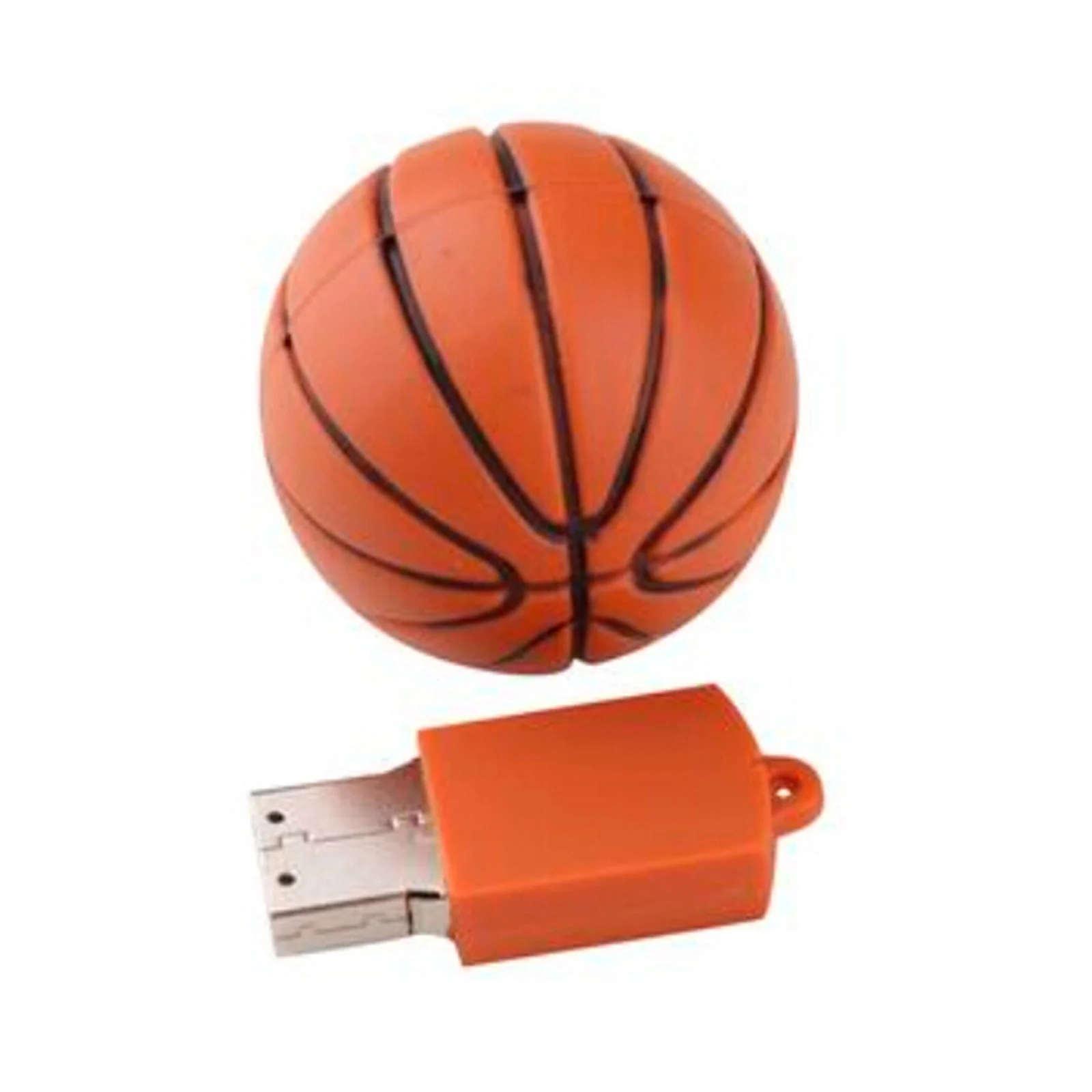 Флешка Резиновая Баскетбольный Мяч Basketball Q141 Коричневый - фото 2