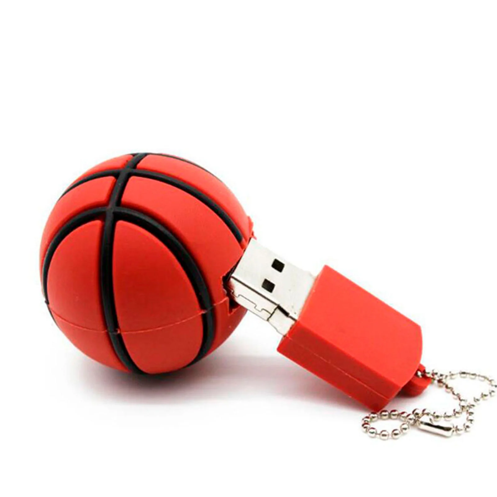 Флешка Резиновая Баскетбольный Мяч Basketball Q141 Коричневый - фото 4