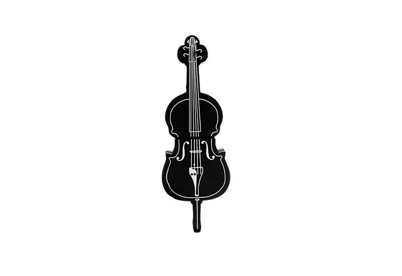 Флешка Резиновая Скрипка Violin Q149 Коричневый - фото 4