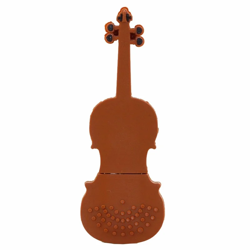 Флешка Резиновая Скрипка Violin Q149 Коричневый - фото 8