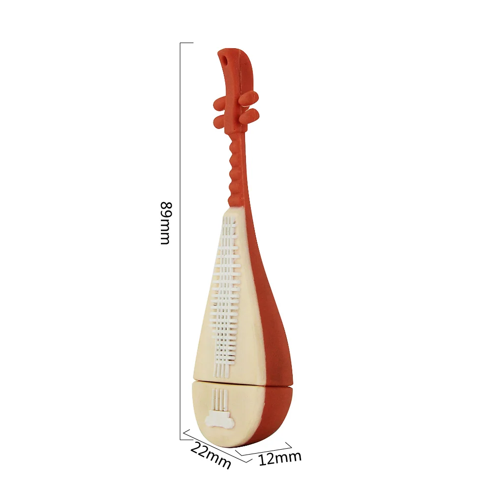 Флешка Резиновая Китайская лютня Chinese Lute Q154 Бежевый - фото 3
