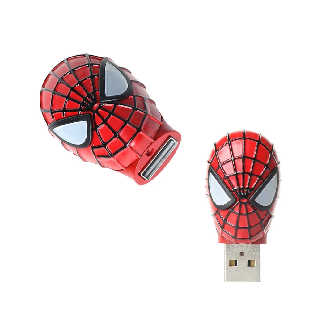 Флешка Металлическая Маска Человек-Паук Mask Spider-Man R156 Красный - фото 2