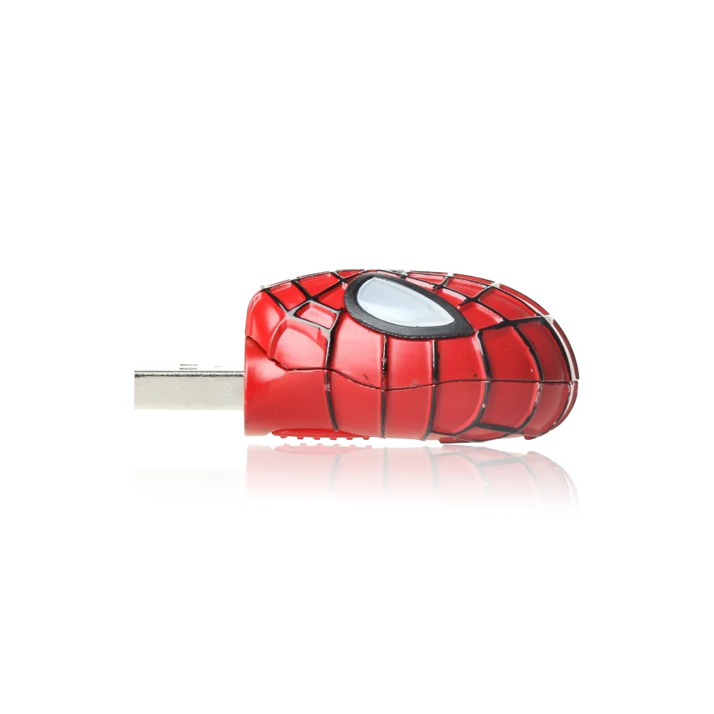 Флешка Металлическая Маска Человек-Паук Mask Spider-Man R156 Красный - фото 3