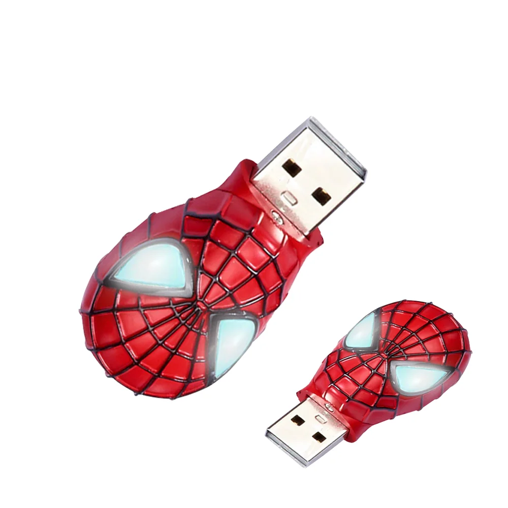 Флешка Металлическая Маска Человек-Паук Mask Spider-Man R156 Красный - фото 4
