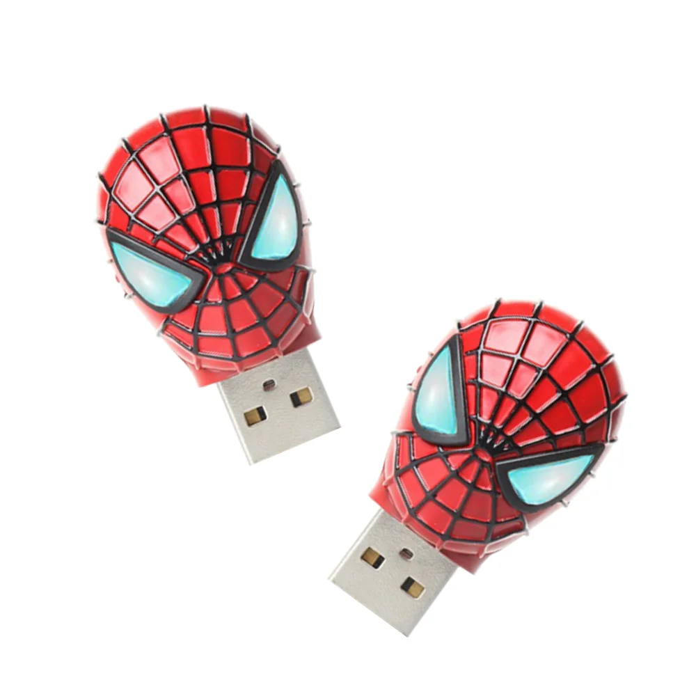 Флешка Металлическая Маска Человек-Паук Mask Spider-Man R156 Красный - фото 5