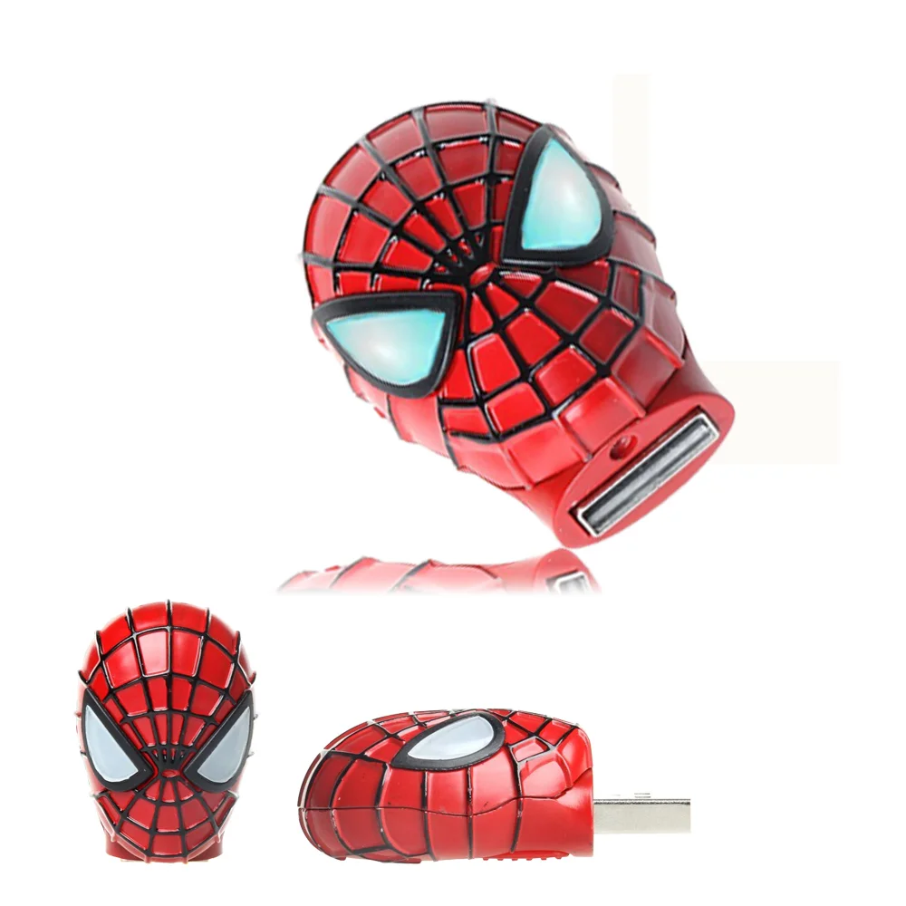 Флешка Металлическая Маска Человек-Паук Mask Spider-Man R156 Красный - фото 7