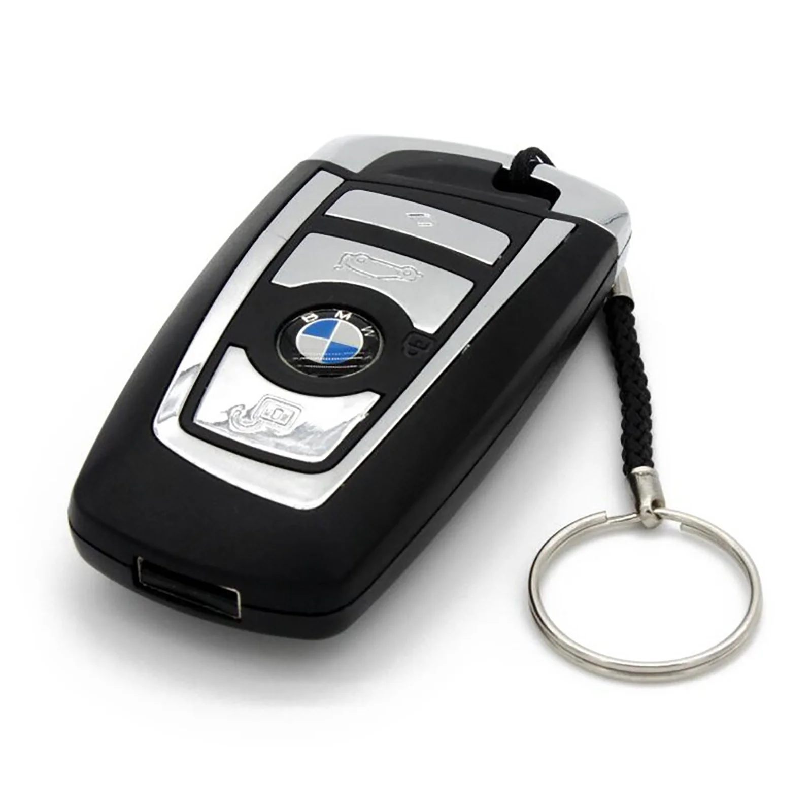 Флешка Пластиковая Автомобильный ключ БМВ Car Key BMW S178 Черный - фото 2