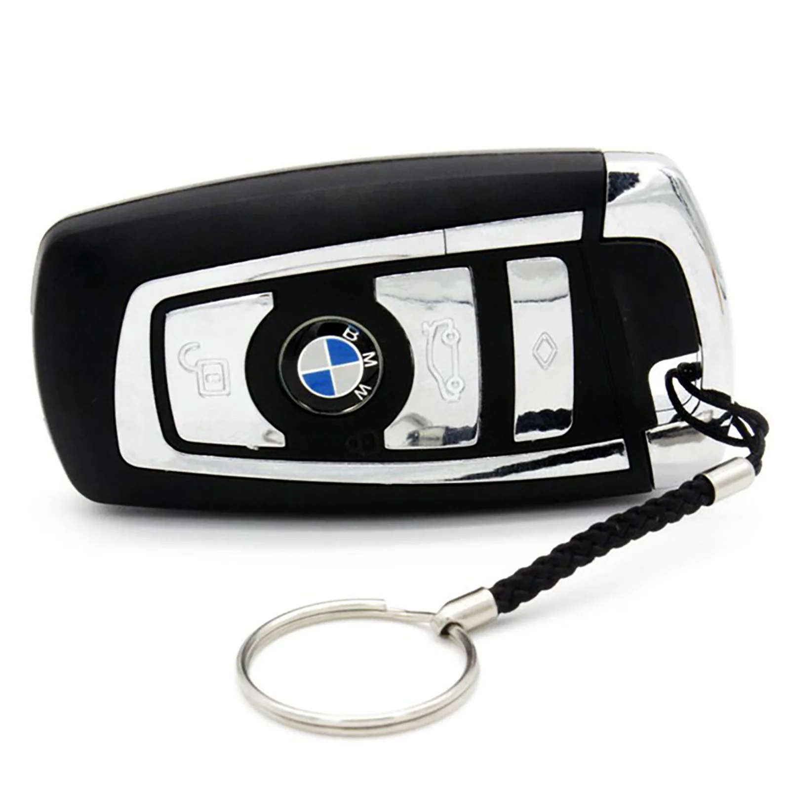 Флешка Пластиковая Автомобильный ключ БМВ Car Key BMW S178 Черный - фото 4