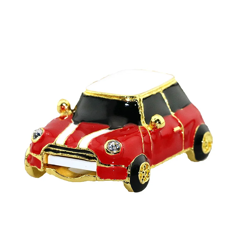 Флешка Металлическая Автомобиль Mini Cooper R179 Красный - фото 2