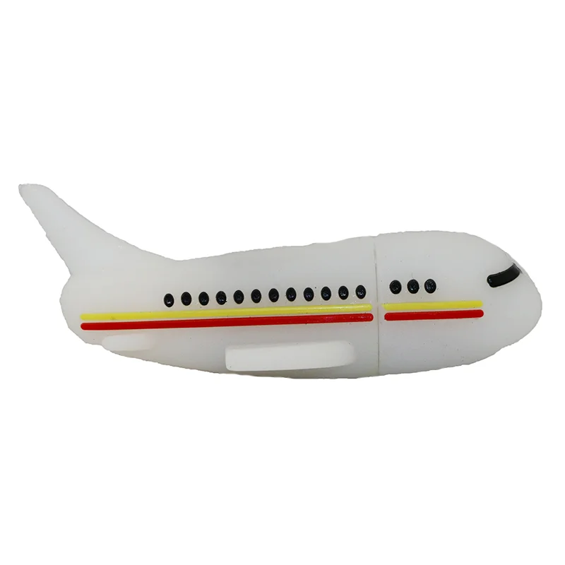 Флешка Резиновая Самолет Airbus Plane Q181 Белый - фото 7