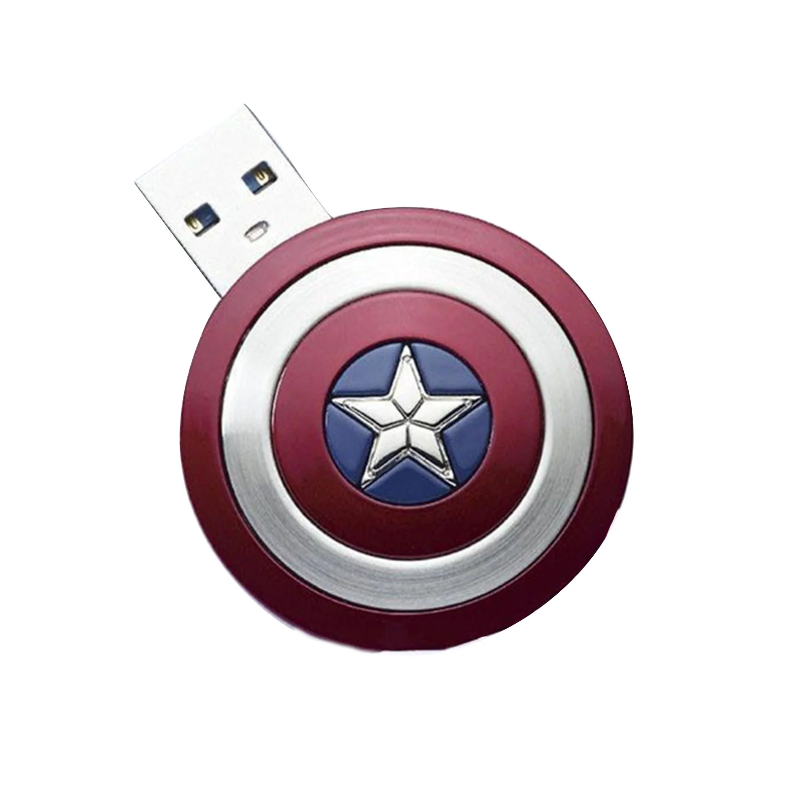 Флешка Металлическая Щит Капитан Америка Captain America Shield R189 - фото 1