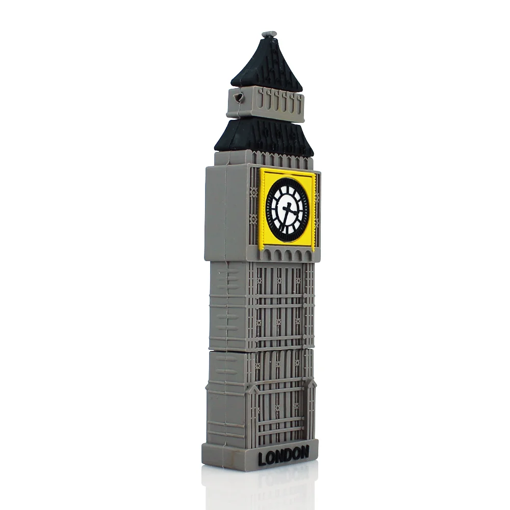 Флешка Резиновая Биг Бен Big Ben Q193 Серый - фото 2