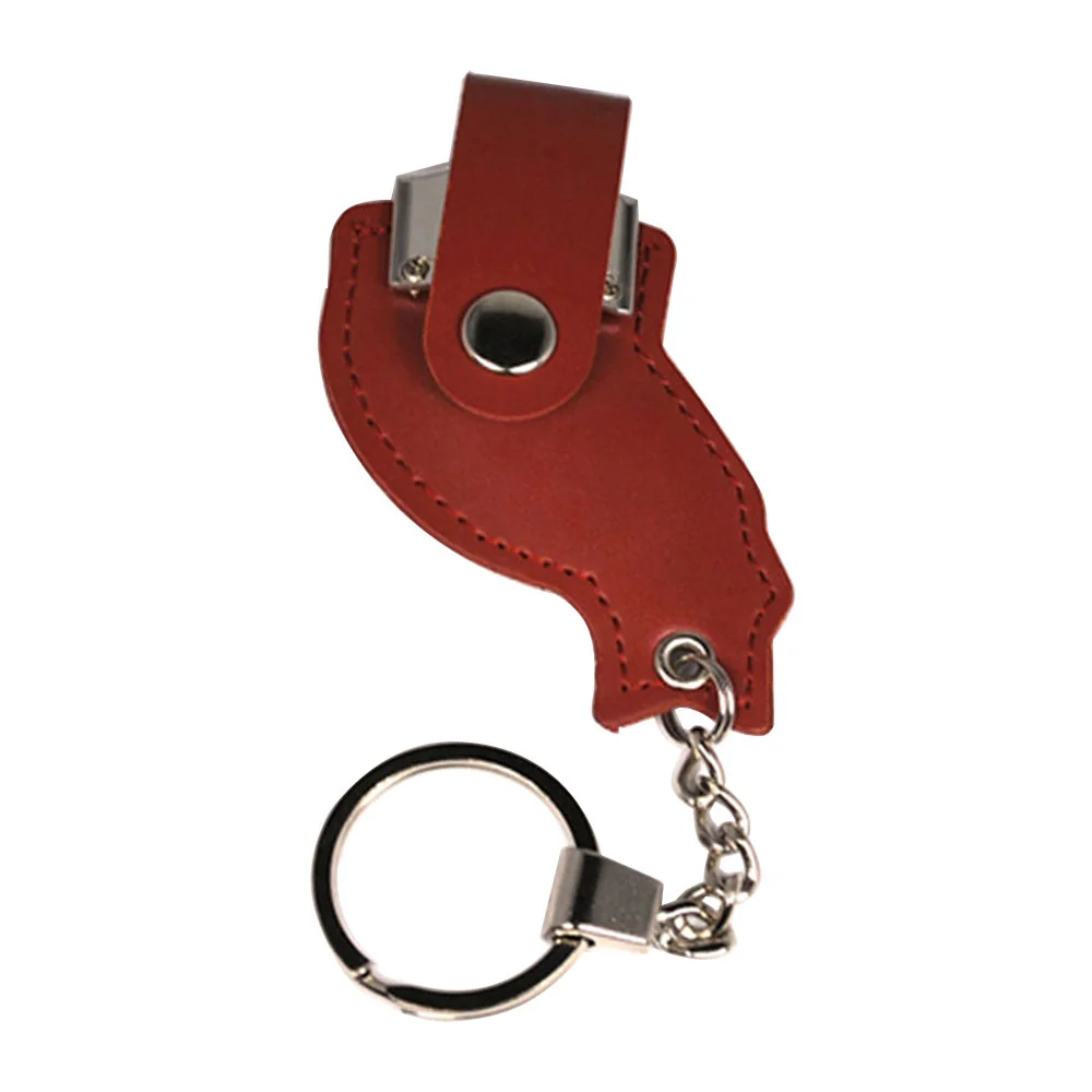 Флешка Кожаная Брелок Застежка Trinket Fastener N198 - фото 1