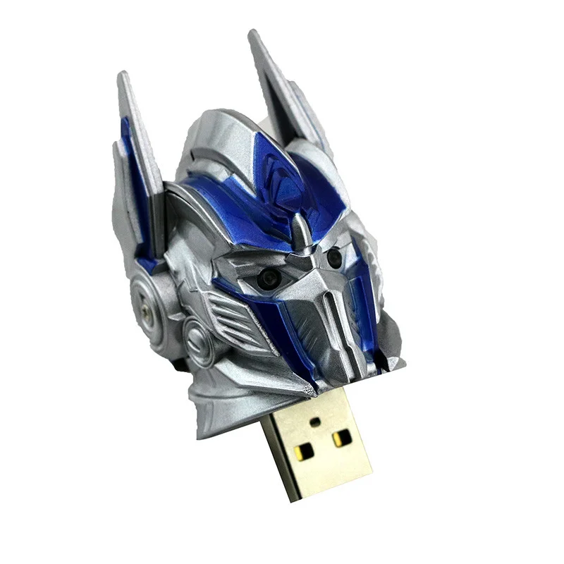 Флешка Пластиковая Оптимус Прайм Optimus Prime S224 Серебристый - фото 4