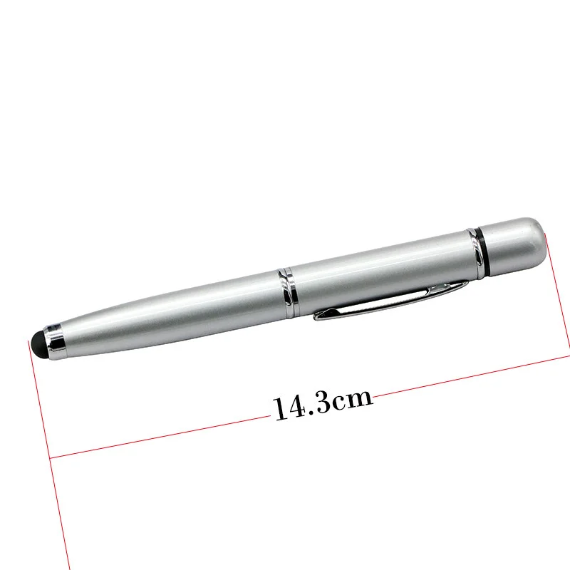 Флешка Металлическая Ручка Стилус Дорсум Pen Stylus Dorsum R240 Серебристый - фото 7
