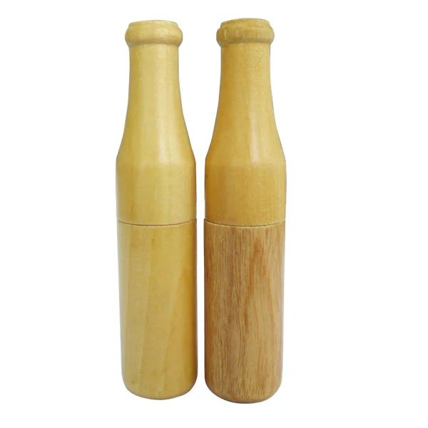 Флешка Деревянная Бутылка Пива Bottle Beer F252 Бежевый - фото 4