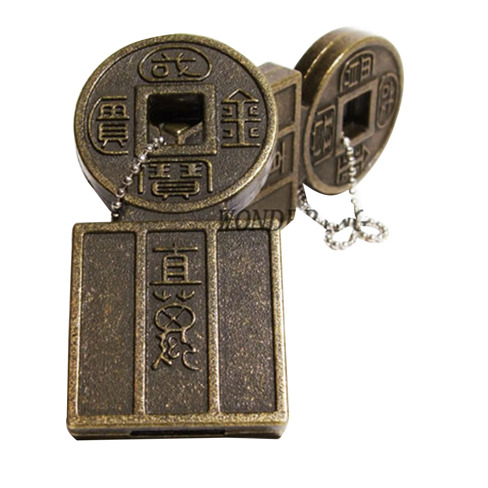 Флешка Металлическая Китайская монета Chinese Coin R255 Медный - фото 2