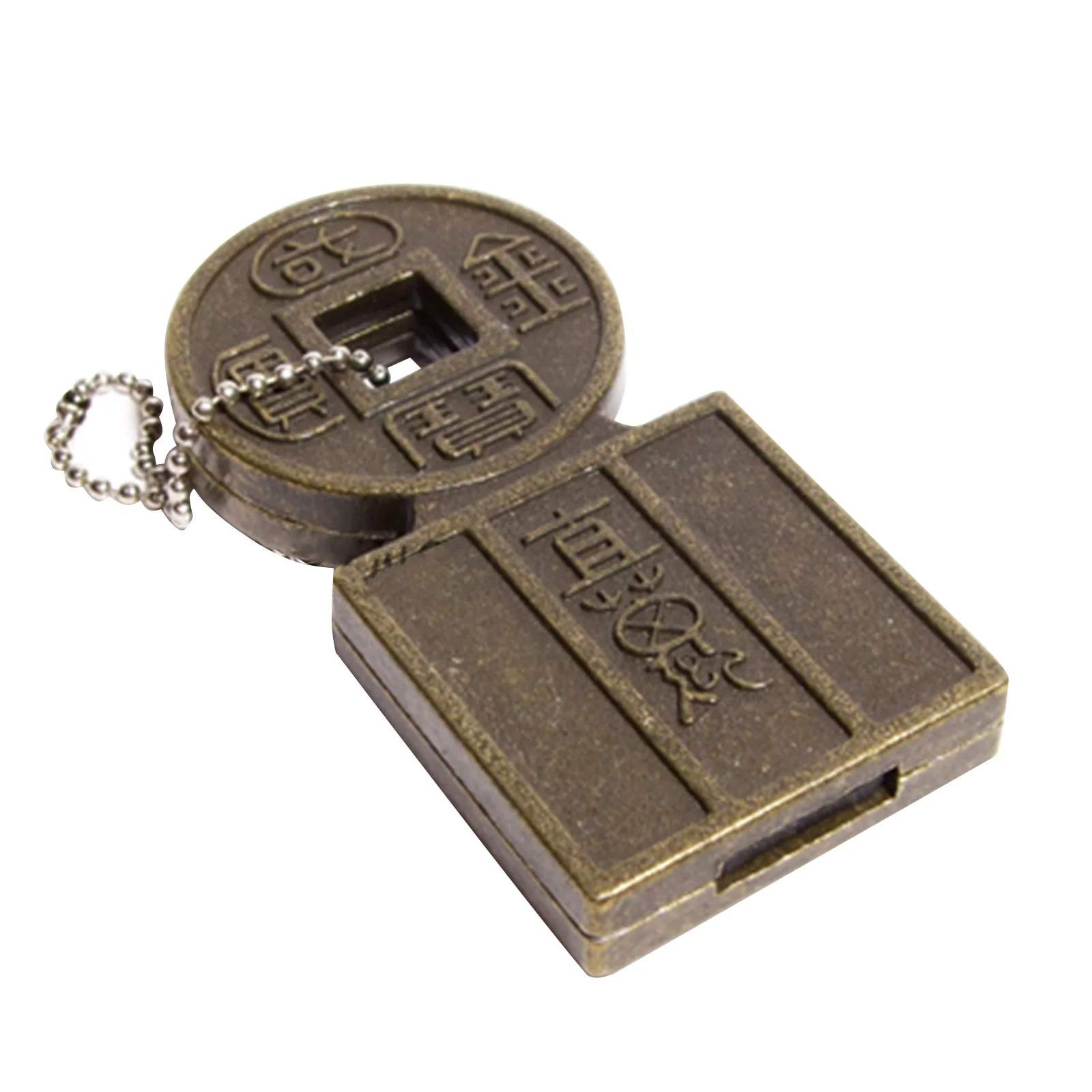 Флешка Металлическая Китайская монета Chinese Coin R255 Медный - фото 3