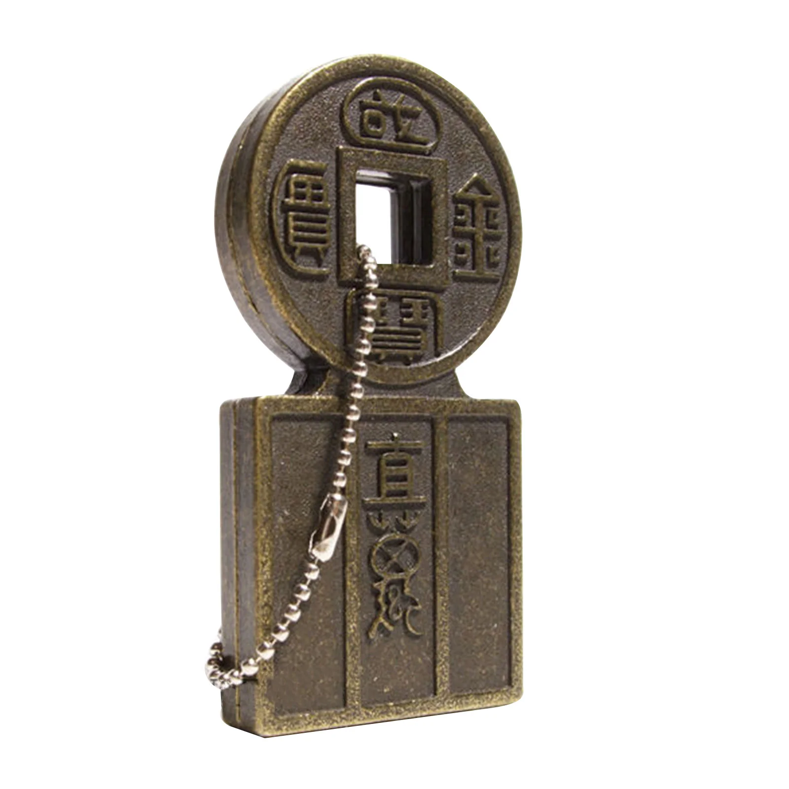 Флешка Металлическая Китайская монета Chinese Coin R255 Медный - фото 4