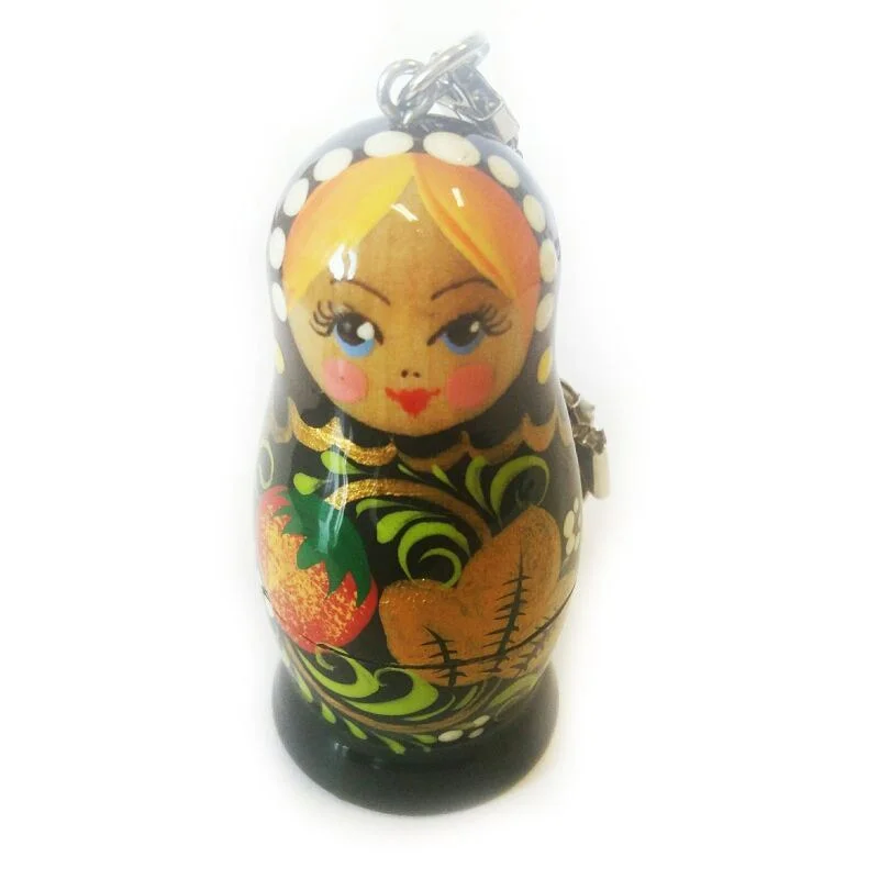 Флешка Деревянная Матрешка Matryoshka F256 Бежевый - фото 3