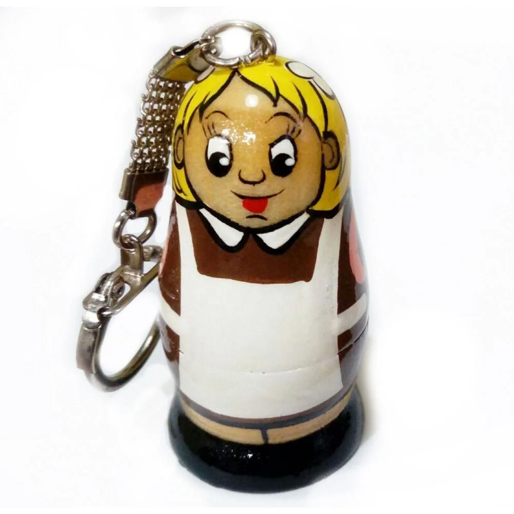 Флешка Деревянная Матрешка Matryoshka F256 Бежевый - фото 6