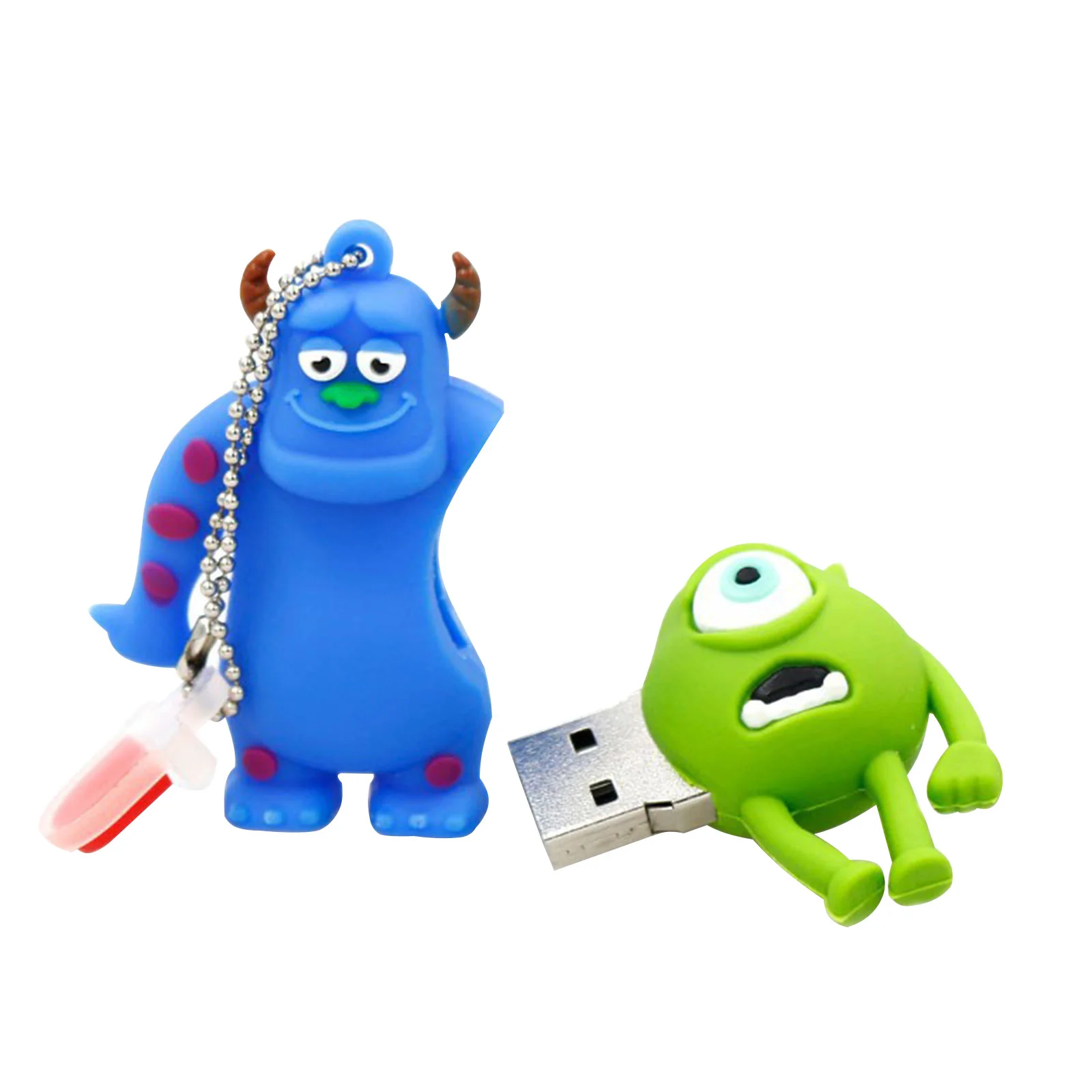 Флешка Резиновая Корпорация Монстров Monsters S261 Зеленый - фото 3