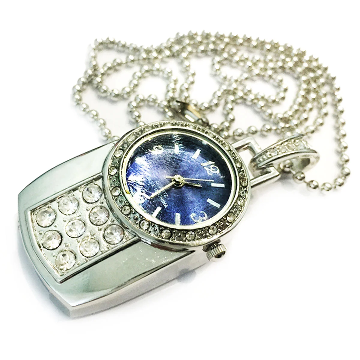 Флешка Металлическая Часы Кулон Pendant Watch R303 Серебристый - фото 2