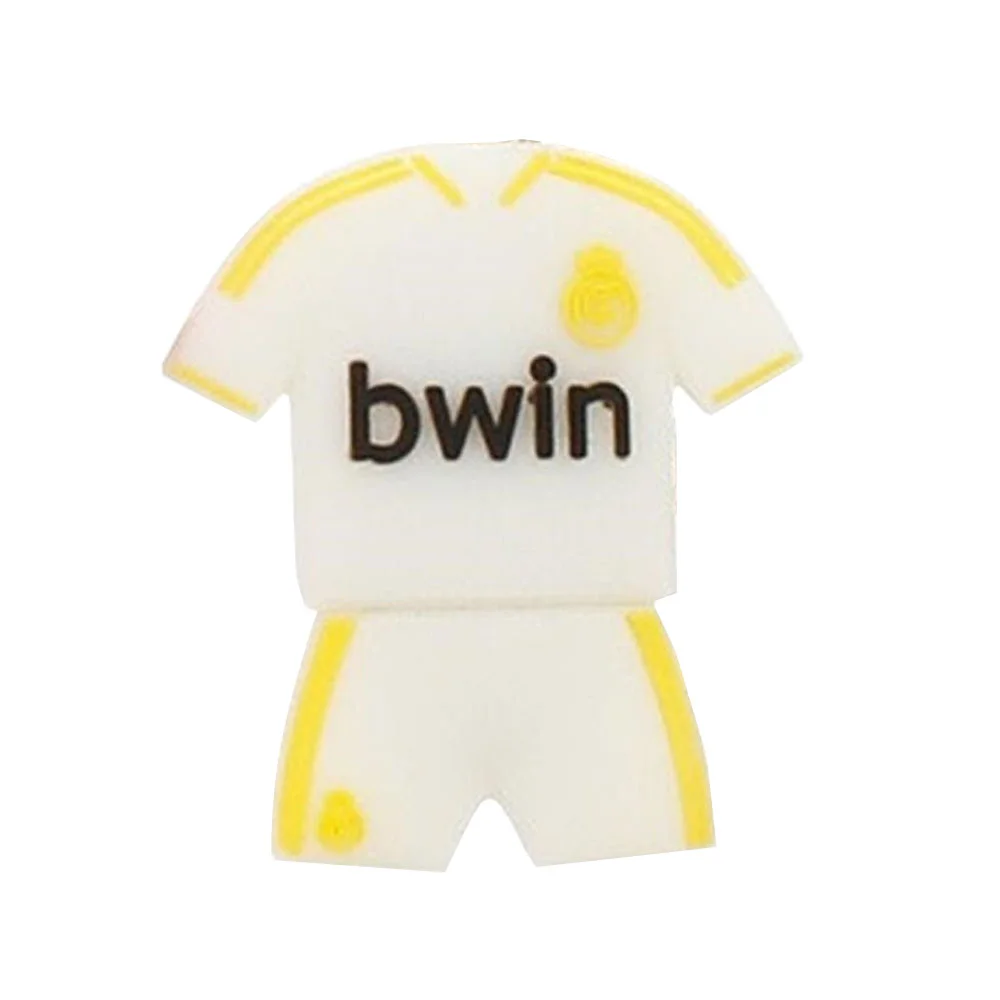 Флешка Резиновая Футбольная форма Soccer Uniform Q314 Белый - фото 2