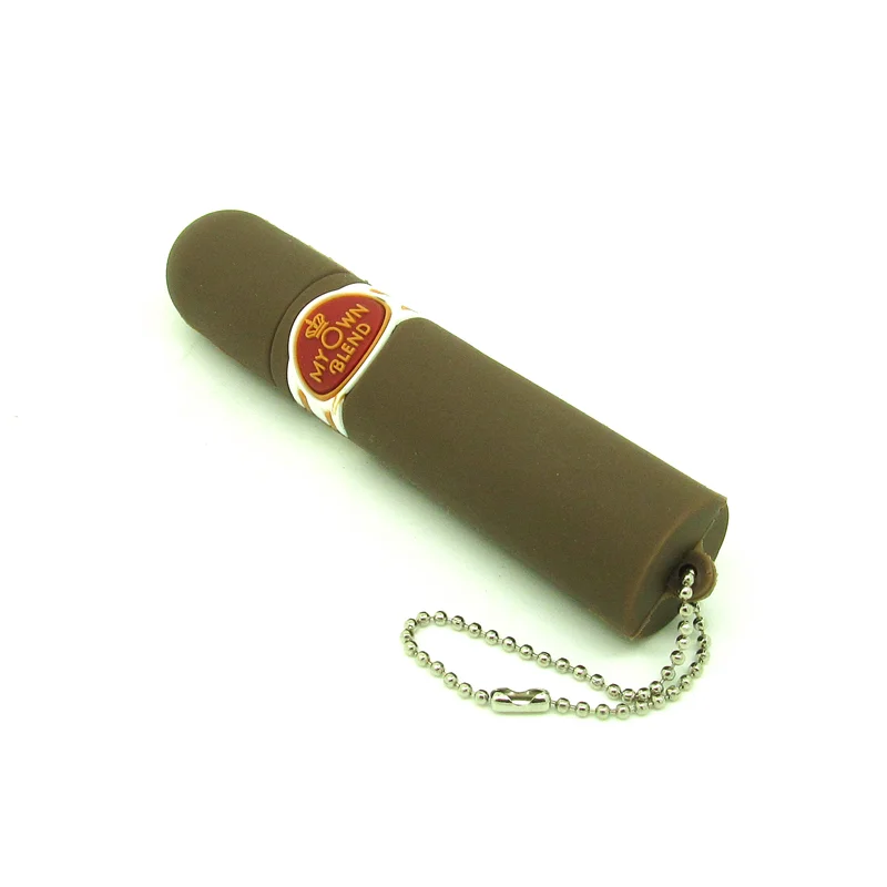 Флешка Резиновая Сигара Cigar Q332 Коричневый - фото 3