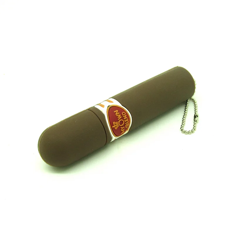 Флешка Резиновая Сигара Cigar Q332 Коричневый - фото 4