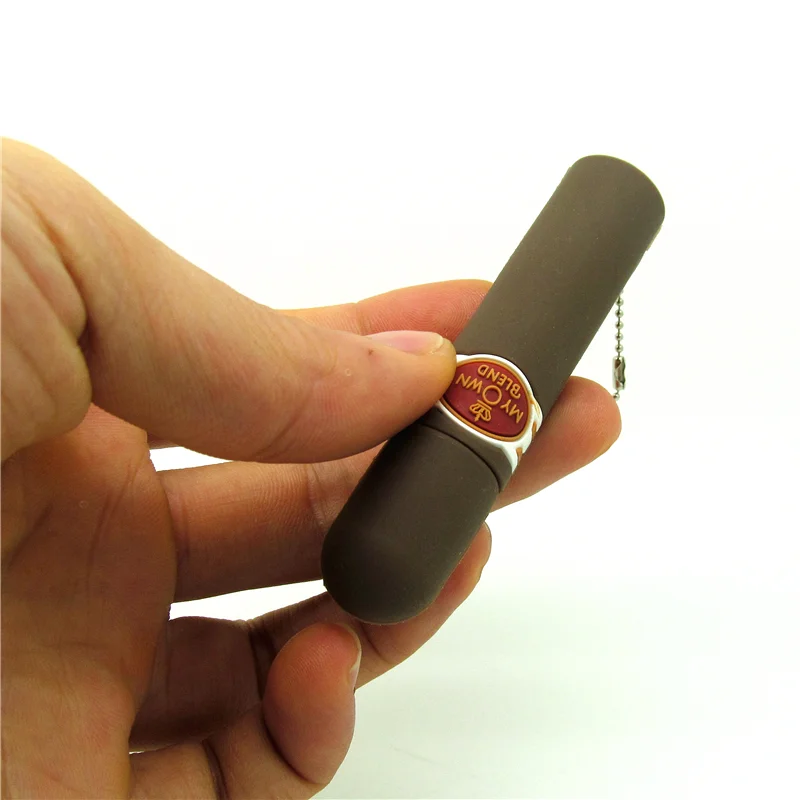 Флешка Резиновая Сигара Cigar Q332 Коричневый - фото 5