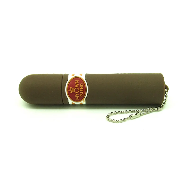 Флешка Резиновая Сигара Cigar Q332 Коричневый - фото 7