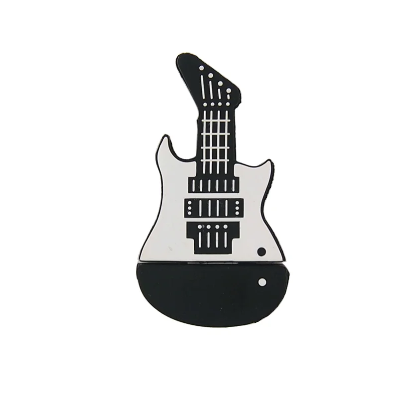 Флешка Резиновая Гитара Бас Bass Guitar Q328 Белый - фото 8