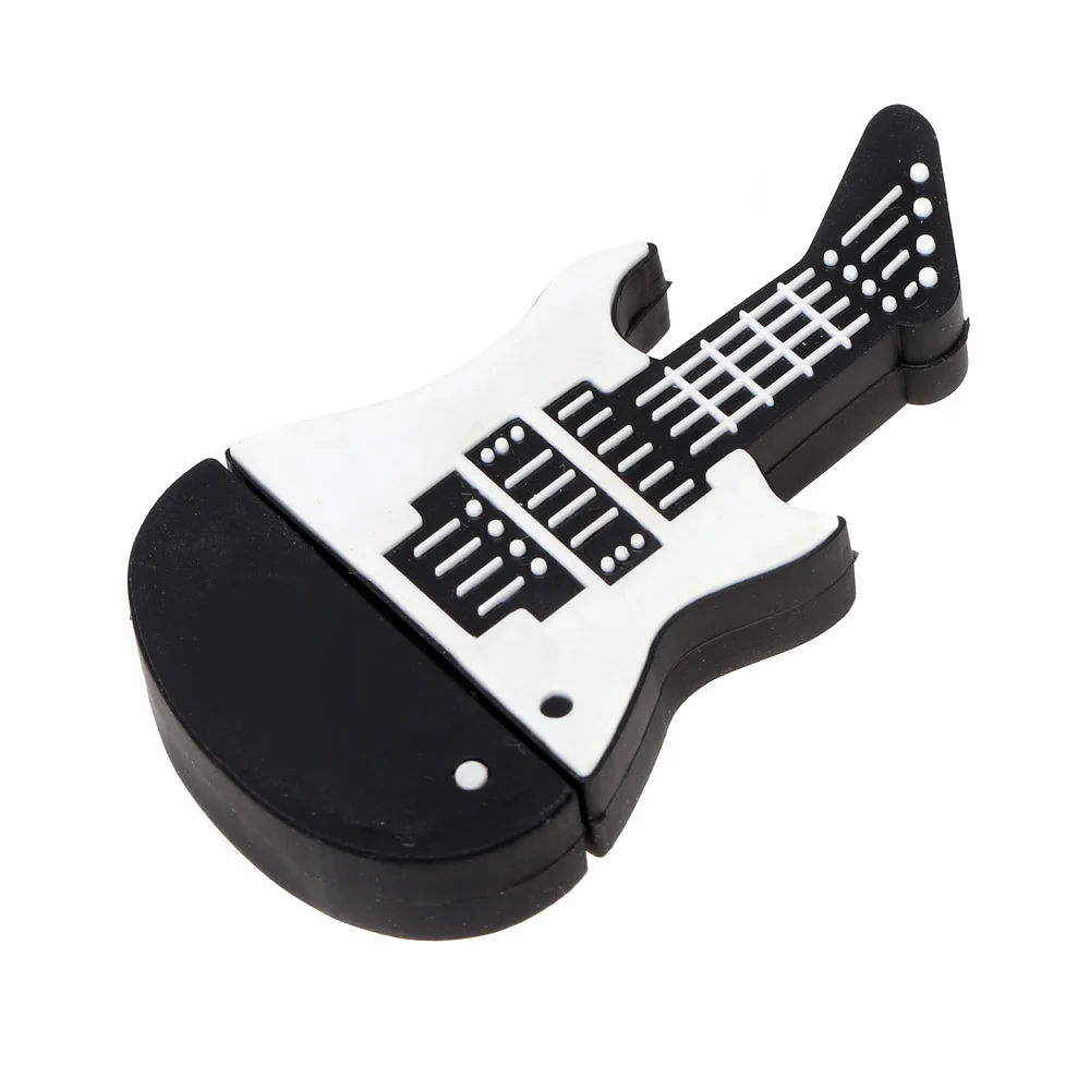 Флешка Резиновая Гитара Бас Bass Guitar Q328 Белый - фото 9
